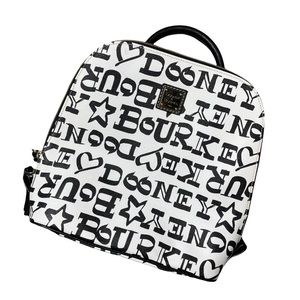 Dooney & Bourke White Doodle Zip Pod Backpack